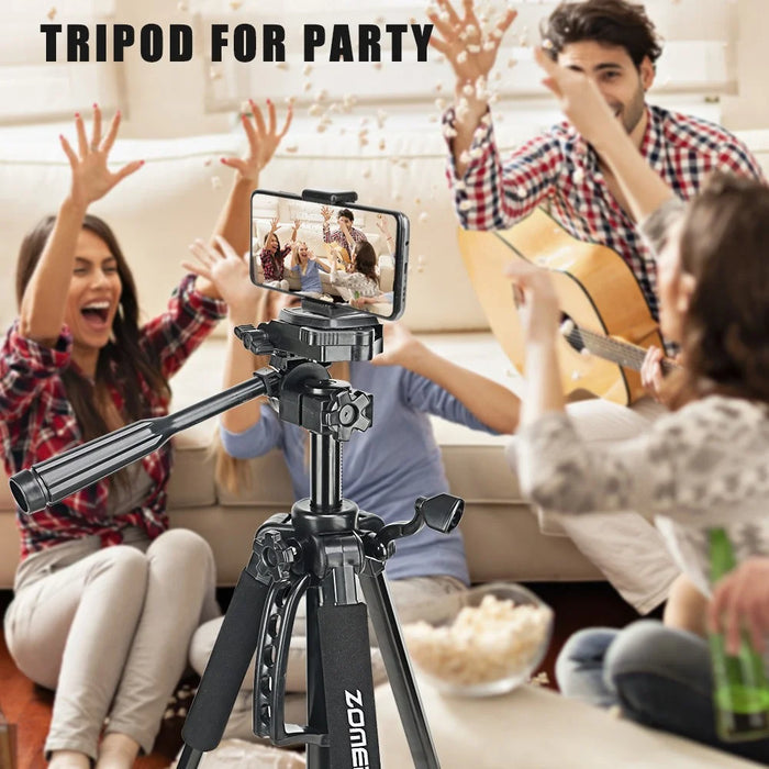 ZOMEI 1200 SLR Camera Phone Floor Stand Telescopic Live Streaming Photography Tripod - 5