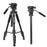ZOMEI Q310 Photo Tripod Fluid Head Bracket 4-Section Large Size High Load-Bearing Mobile Phone Camera Universal, Black - 1
