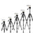 ZOMEI Q310 Photo Tripod Fluid Head Bracket 4-Section Large Size High Load-Bearing Mobile Phone Camera Universal, Black - 4