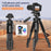 ZOMEI Q188 Camera Tripod SLR Camera Stand Mobile Phone Live Broadcast Stand Projector Fill Light Stand - Black - 2