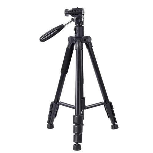 ZOMEI M1 Tripod Camera Bracket Center Axis Horizontal Mobile Phone Live Streaming Stand 4-Section Telescopic Stand, Black - 1