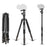 ZOMEI Z668 Photo Camera Tripod 4-Section Aluminum Alloy SLR Camera Floor Stand, Black - 1