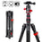 ZOMEI M5 Photo Camera Lightweight Travel Aluminum Tripod Monopod Compact Portable Photo 4-Section Tripod Stand, Black - 2