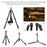 ZOMEI M5 Photo Camera Lightweight Travel Aluminum Tripod Monopod Compact Portable Photo 4-Section Tripod Stand, Black - 3