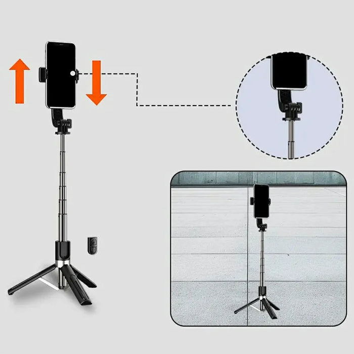 JMARY KT-219 6 Sections Extendable Selfie Stick Tripod Stand with Remote Control - 6