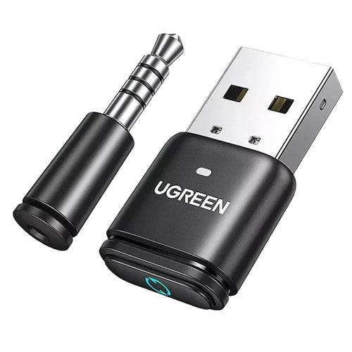 UGREEN 15765 USB Bluetooth-compatible 5.3 Adapter Aptx HD Audio Transmitter with 3.5mm Microphone - 1