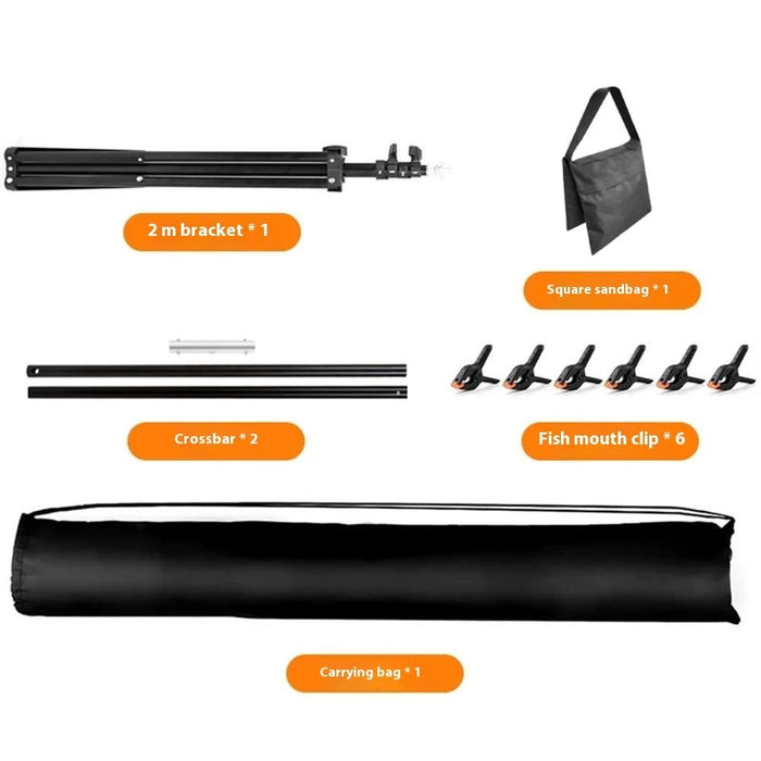 2 x 1.5m T-Type Stand Background Support Kit with Square Sandbag for Photography / Videography Studio - 7