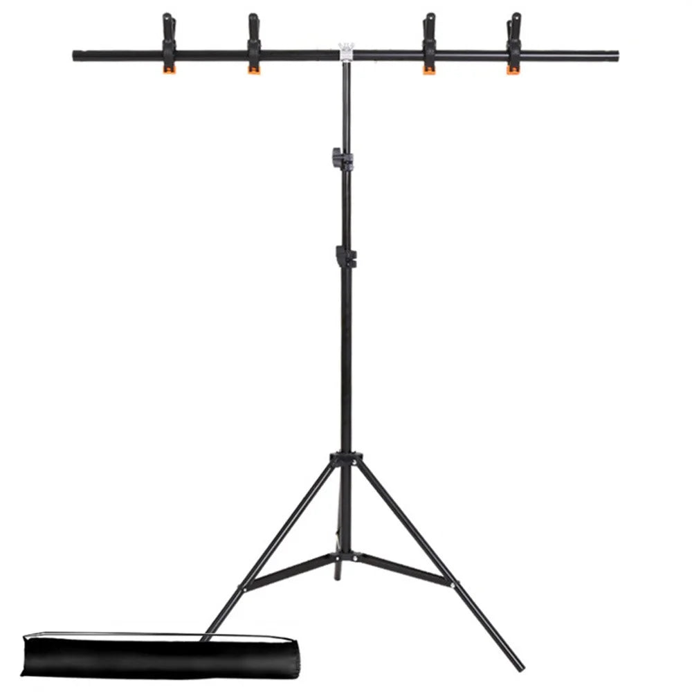 2 x 2m T-Type Stand Background Support Kit with Square Sandbag for Photography / Videography Studio - 5