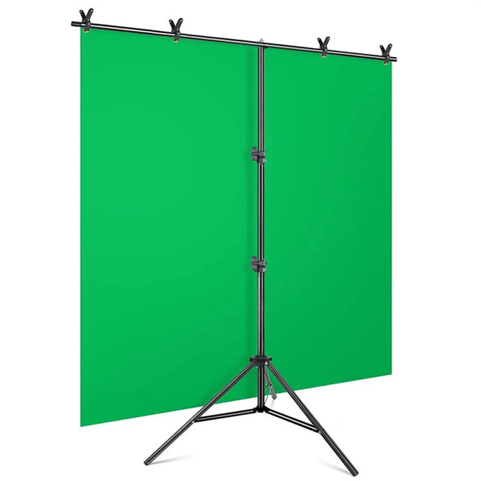 2.6 x 1.5m T-Type Stand Background Support Kit with Square Sandbag for Photography / Videography Studio - 2