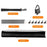 2.6 x 1.5m T-Type Stand Background Support Kit with Square Sandbag for Photography / Videography Studio - 7