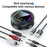 NFC BT 5.4 Wireless Audio Adapter 2 in 1 Receiver / Transmitter with RGB Ambient Light Support AUX / RCA / TF Card - 4