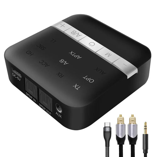 TX200 2 In 1 Transmitter Receiver Bluetooth-Compatible Optical Coaxial Audio Adapter for TV  /  Home Theater ( Chip: CSR8675 ) - 1