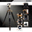 ZOMEI Z818 DSLR Camera Photography Tripod 4-Section Foldable Lightweight Alloy Stand - Gold - 3