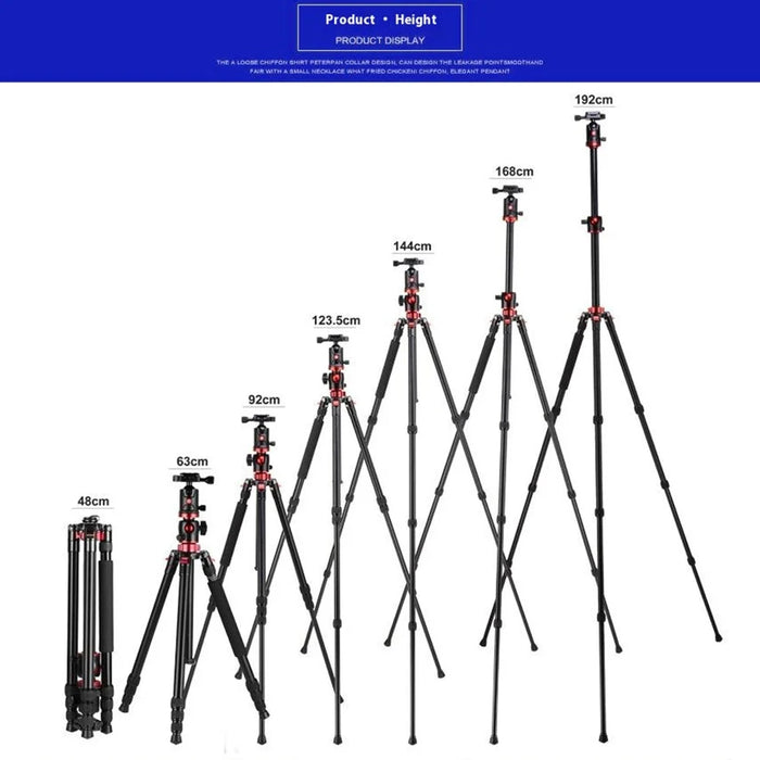 ZOMEI M8 Camera Tripod Magnesium Aluminum Alloy 4 Section DSLR Photography Support Stand - 7