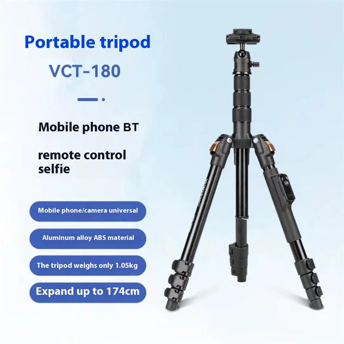 YUNTENG VCT-180 Foldable Photography Live Streaming Stand Camera Tripod Smartphone Bluetooth-Compatible Selfie Stick - 6
