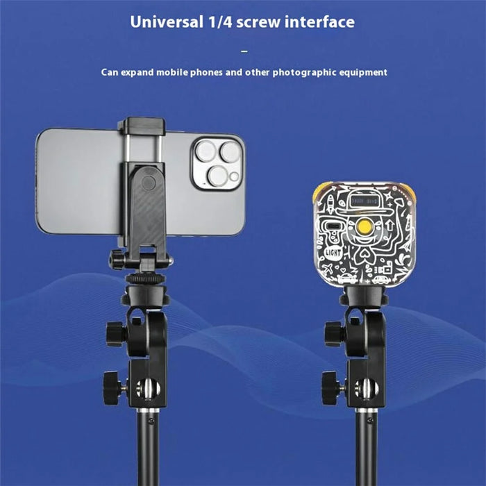 YUNTENG VCT-5228 Portable Light Stand Phone Vlog Photography Live Streaming Aluminum Alloy Extendable Tripod - 2
