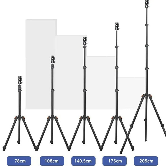YUNTENG VCT-5228 Portable Light Stand Phone Vlog Photography Live Streaming Aluminum Alloy Extendable Tripod - 6