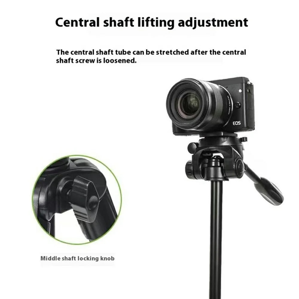 YUNTENG VCT-6828RM Camera Phone Tripod Stand Vlog Video Bluetooth-Compatible Selfie Live Streaming Photography Bracket - 3