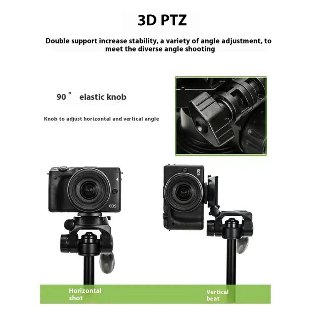 YUNTENG VCT-6828RM Camera Phone Tripod Stand Vlog Video Bluetooth-Compatible Selfie Live Streaming Photography Bracket - 4