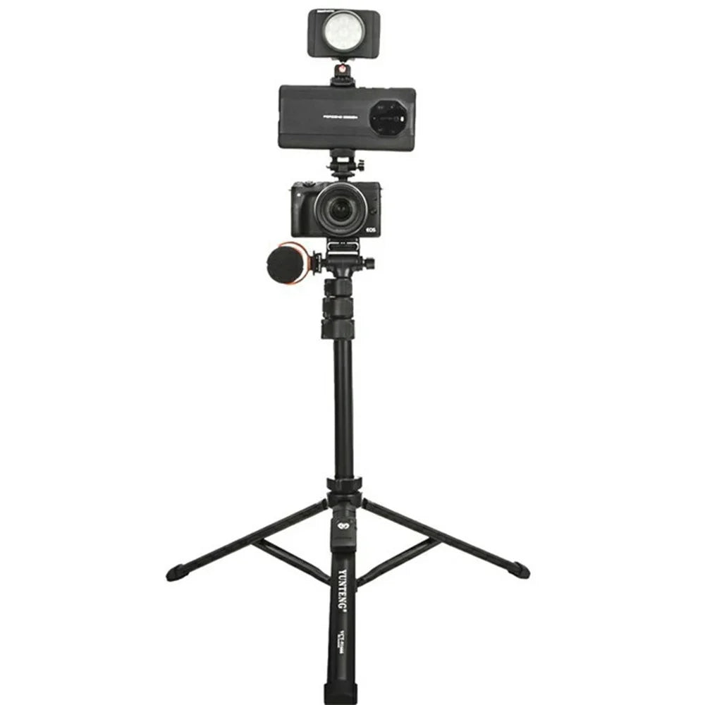 YUNTENG VCT-91666L Camera Tripod Vlog Video Stand Selfie Stick Phone Bluetooth-Compatible Live Streaming Bracket - 1