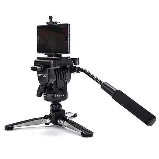 YUNTENG VCT-588 Extendable DSLR Camera Camcorder Hydraulic Fluid Gimbal Monopod with Support Foot - 2
