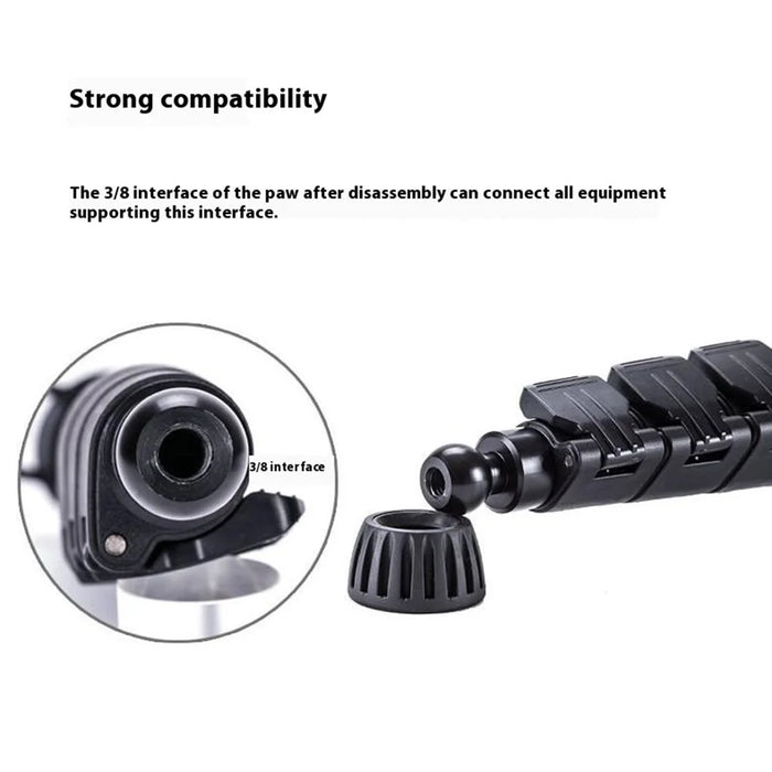 Yunteng VCT-558 For Canon Nikon Sony Camera DV DSLR Video Recorder Monopod Hydraulic Fluid Gimbal Stand - 4