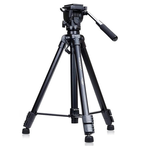 YUNTENG VCT-998RM Aluminum Tripod Camera DSLR Camcorder with Hydraulic Damping Pan Head - 1