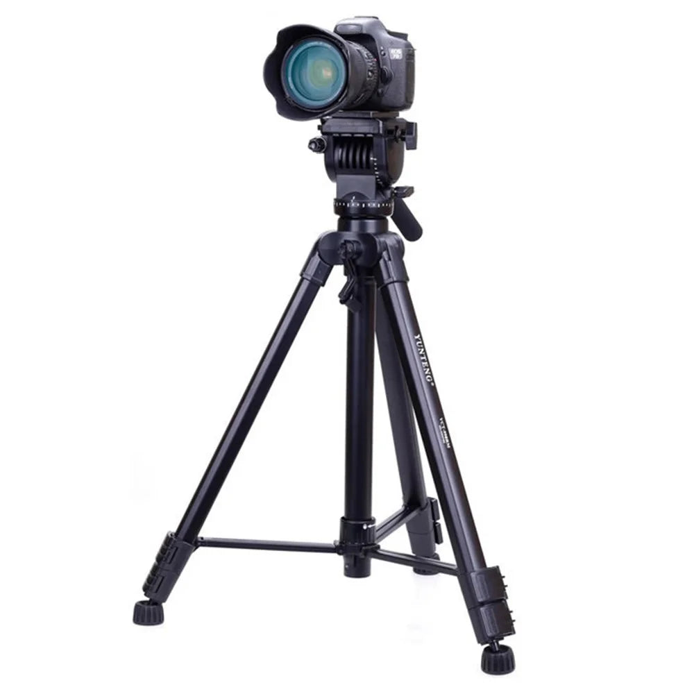 YUNTENG VCT-998RM Aluminum Tripod Camera DSLR Camcorder with Hydraulic Damping Pan Head - 2