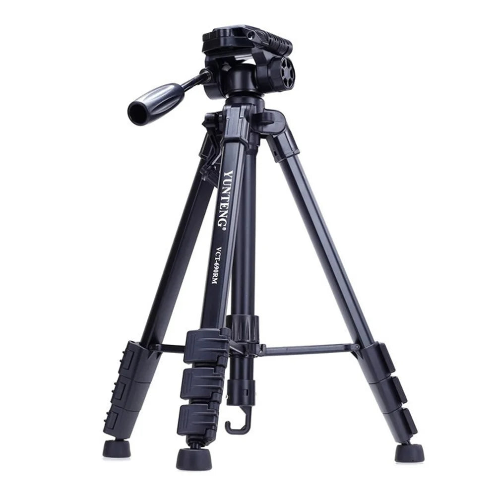 YUNTENG VCT-690RM Cameras Smartphones Tripod Portable 3-Way Pan Head Photographing Stand - 1