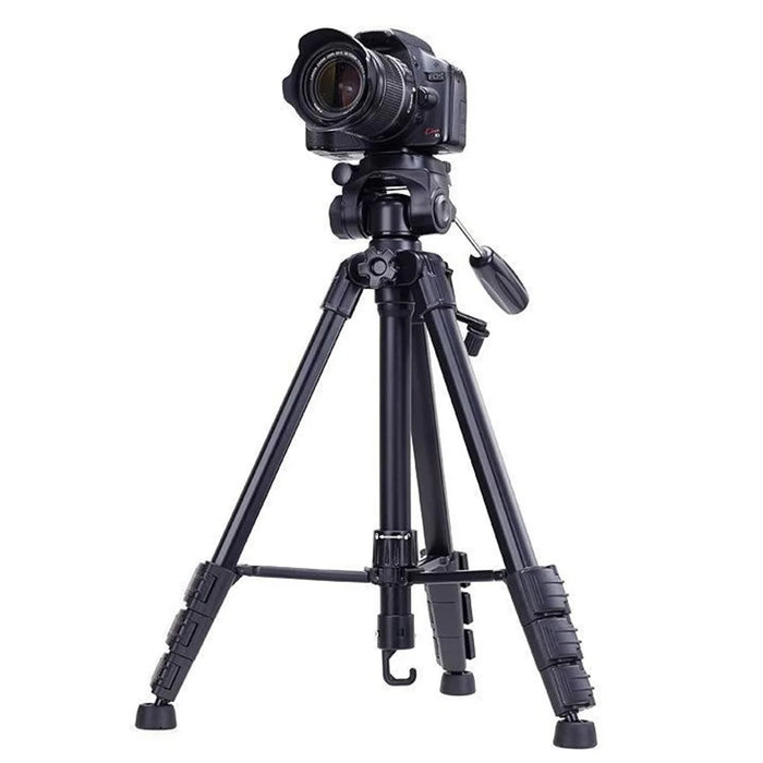 YUNTENG VCT-690RM Cameras Smartphones Tripod Portable 3-Way Pan Head Photographing Stand - 2