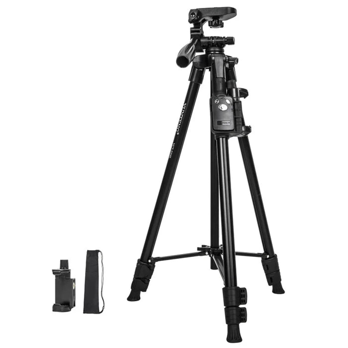 YUNTENG VCT-5208L Portable Tripod Selfie Stand Smartphone Holder with Bluetooth-Compatible Remote Control - 1