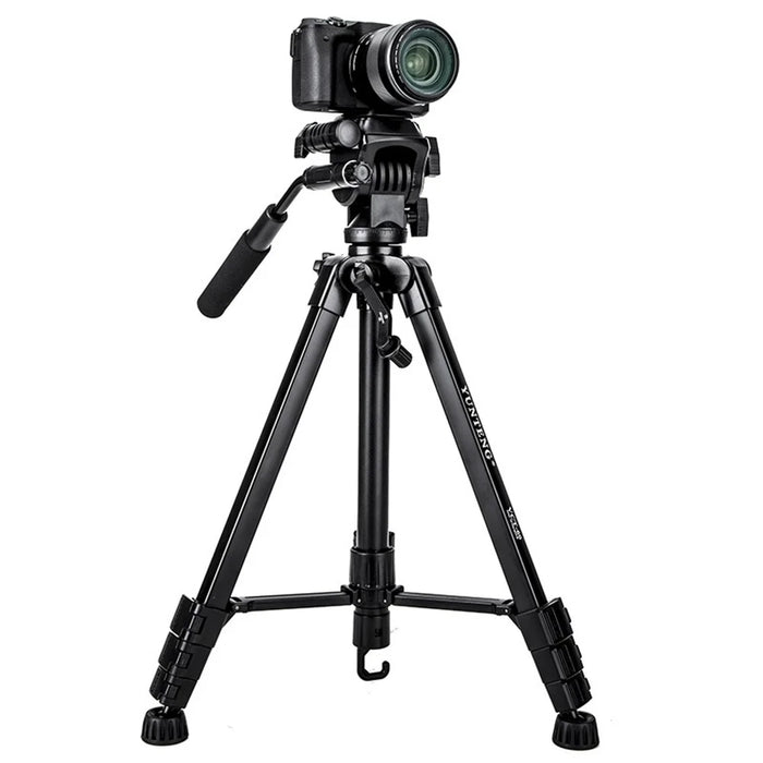 YUNTENG VCT-60 Self Portrait Live Streaming Retractable Tripod Stand for Smartphones / DSLR / Mirrorless Cameras - 4