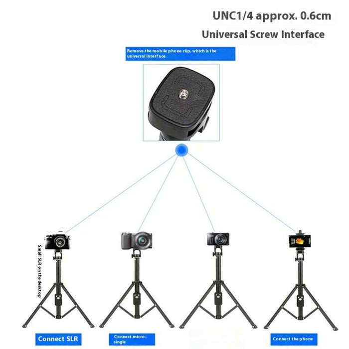 YUNTENG VCT-1688L 195cm Extended Selfie Tripod Live Streaming Phone Stand with Bluetooth-Compatible Remote Control - 4
