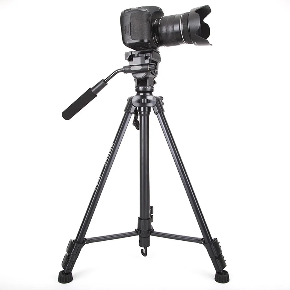 YUNTENG VCT-391RM For Sony JVC Canon Camera Tripod Lightweight Portable Live Streaming Stand - 1