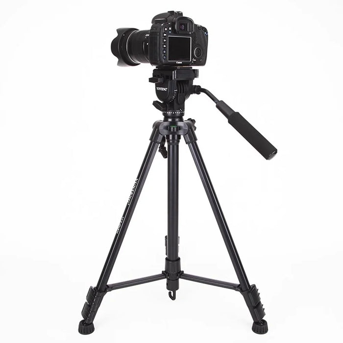 YUNTENG VCT-391RM For Sony JVC Canon Camera Tripod Lightweight Portable Live Streaming Stand - 4