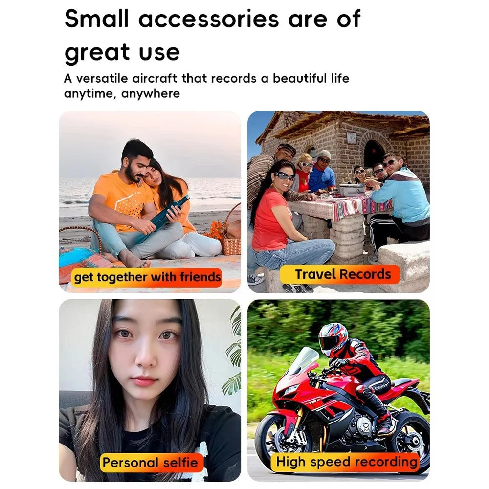 C062 Folding Selfie Stick Tripod Action Camera Three-Way Adjustable Arm Phone Live Streaming Bracket - 7