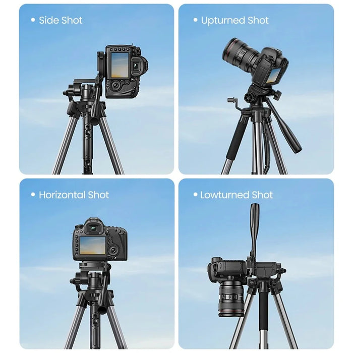 UGREEN 15187 175cm Camera Tripod Portable Aluminum Alloy Floor Stand with 360 Degree Panoramic Ball Head - 3