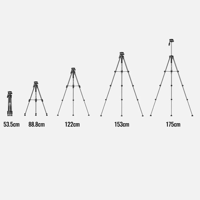 UGREEN 15187 175cm Camera Tripod Portable Aluminum Alloy Floor Stand with 360 Degree Panoramic Ball Head - 4
