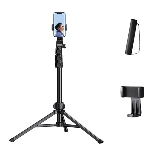 UGREEN 90235 1.71m Extendable Tripod Foldable Aluminum Alloy Floor Stand for Gopro / Cellphone - 1