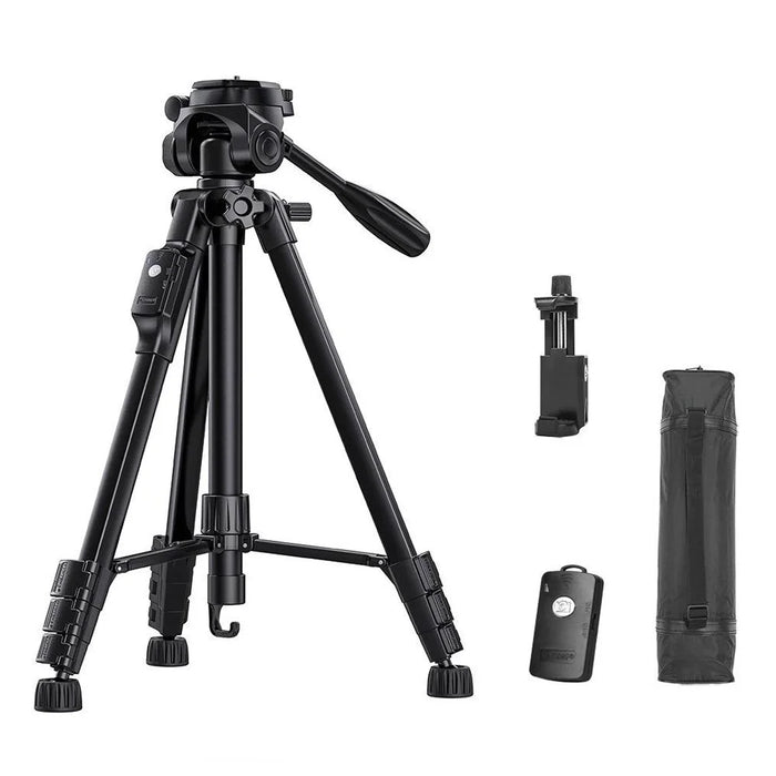 YUNTENG VCT-669 Tripod Camera Stand Smartphone Bluetooth-Compatible Selfie Mount for Live Streaming Vlog Video Recording - 1