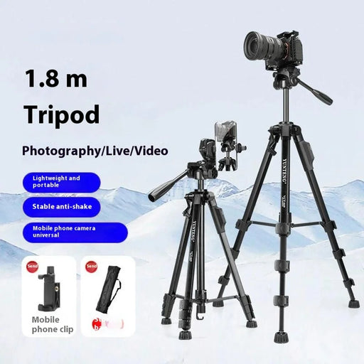 YUNTENG VCT-669 Tripod Camera Stand Smartphone Bluetooth-Compatible Selfie Mount for Live Streaming Vlog Video Recording - 2