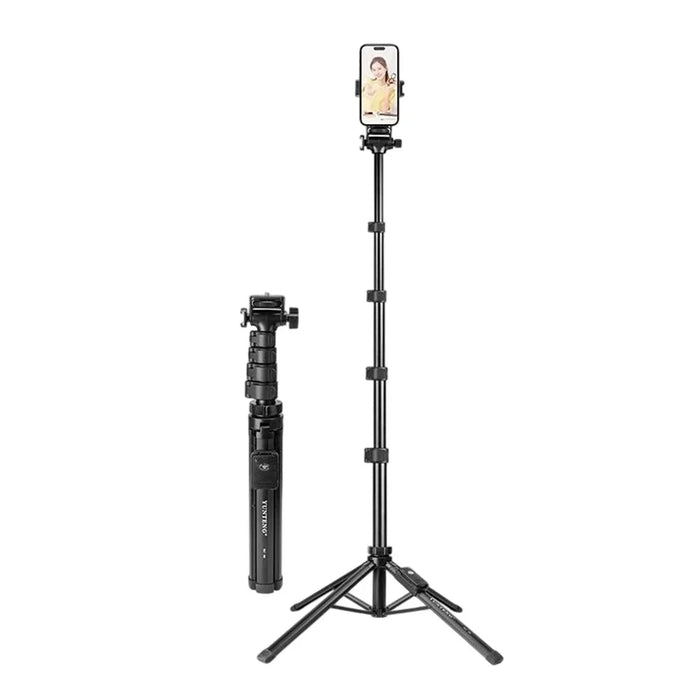 YUNTENG XC-90 Smartphone Camera Bluetooth-Compatible Selfie Stand Vlog Video Live Streaming 4-Leg Bracket - 1