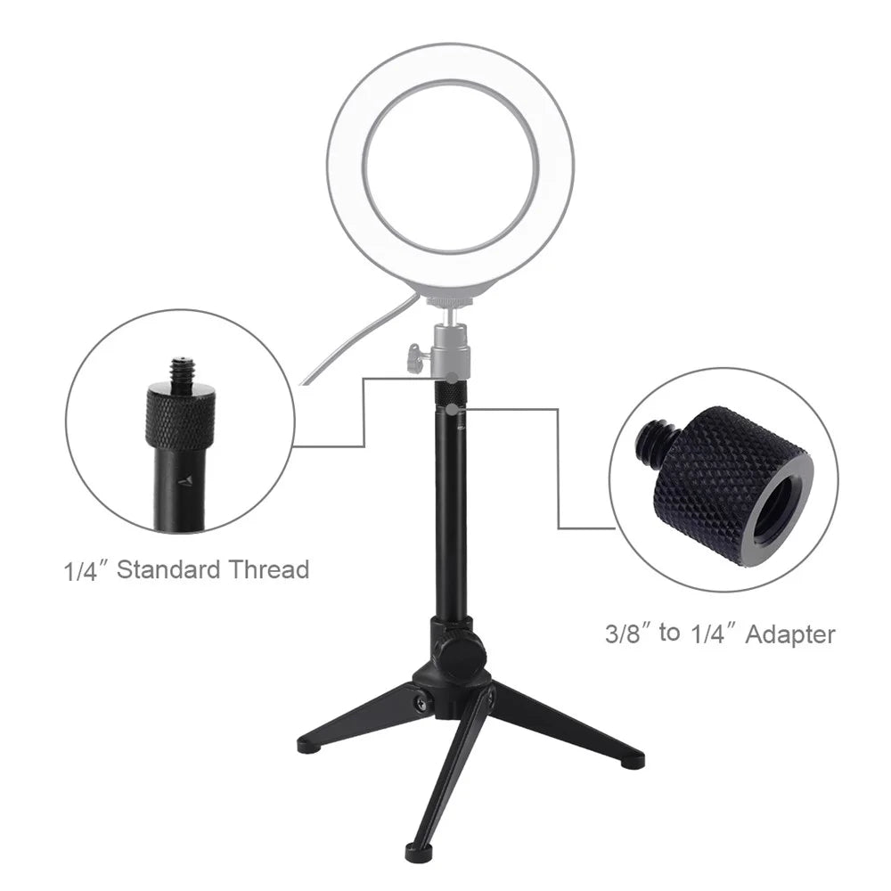 PULUZ PU408 Desktop Adjustable Tripod Stand Selfie Stick Mount Holder - 3