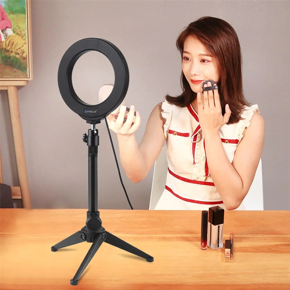 PULUZ PU408 Desktop Adjustable Tripod Stand Selfie Stick Mount Holder - 5