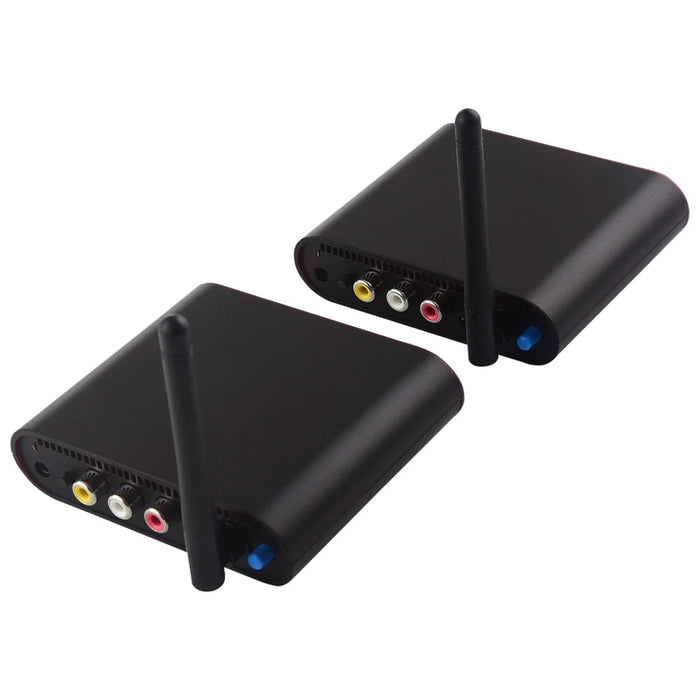MEASY AV230 2.4GHz Wireless AV Signal Transmission Set 1 Transmitter 2 Receivers Support IR Remote - US Plug - 2