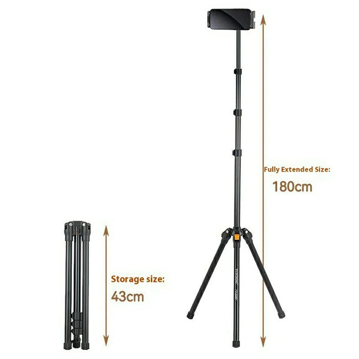 YUNTENG VCT-5229 Adjustable Height Tripod for Smartphone  /  Tablet Folding Floor Stand - 6