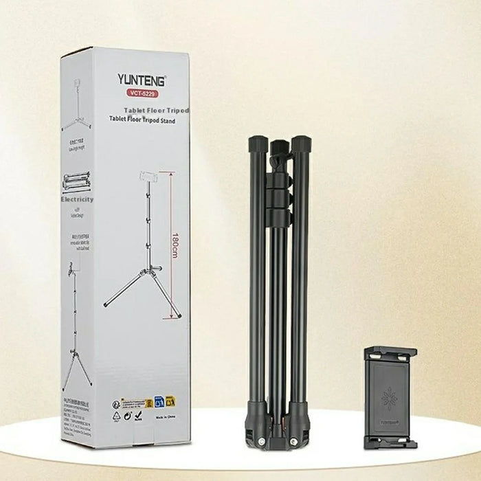 YUNTENG VCT-5229 Adjustable Height Tripod for Smartphone  /  Tablet Folding Floor Stand - 7