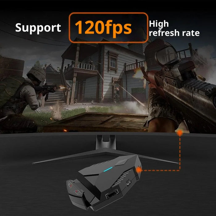 GAMWING Lingzha 2 Pro Gaming Keyboard Mouse Converter Wired + Bluetooth-Compatible Dual Mode Game Adapter for Tablets / Phones PUBG LOL - 4