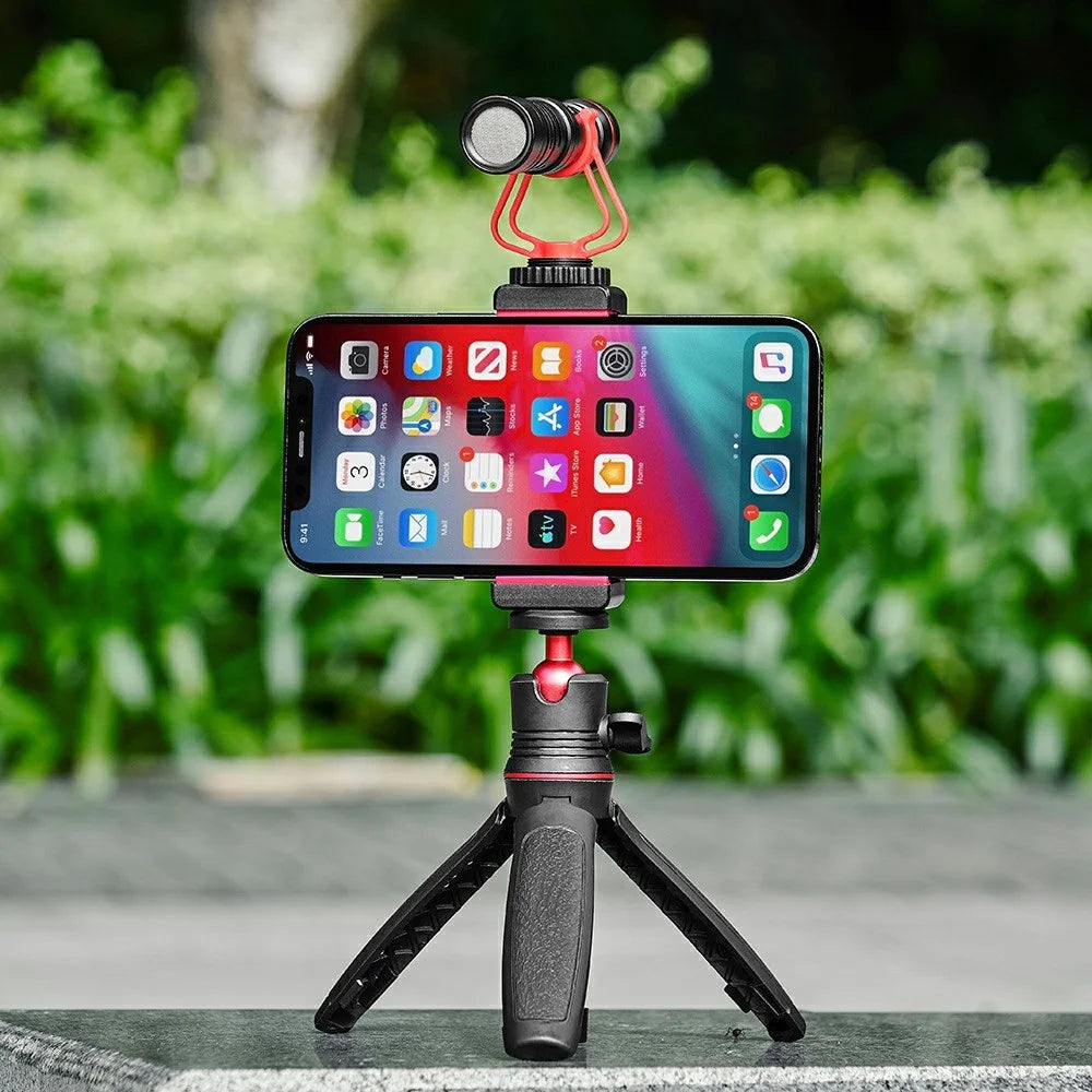 S-055 Mini Tripod Stand for GoPro / Insta360 / DJI / SJCAM Action Cameras Live Streaming Selfie Stick Smartphone Mount - 3