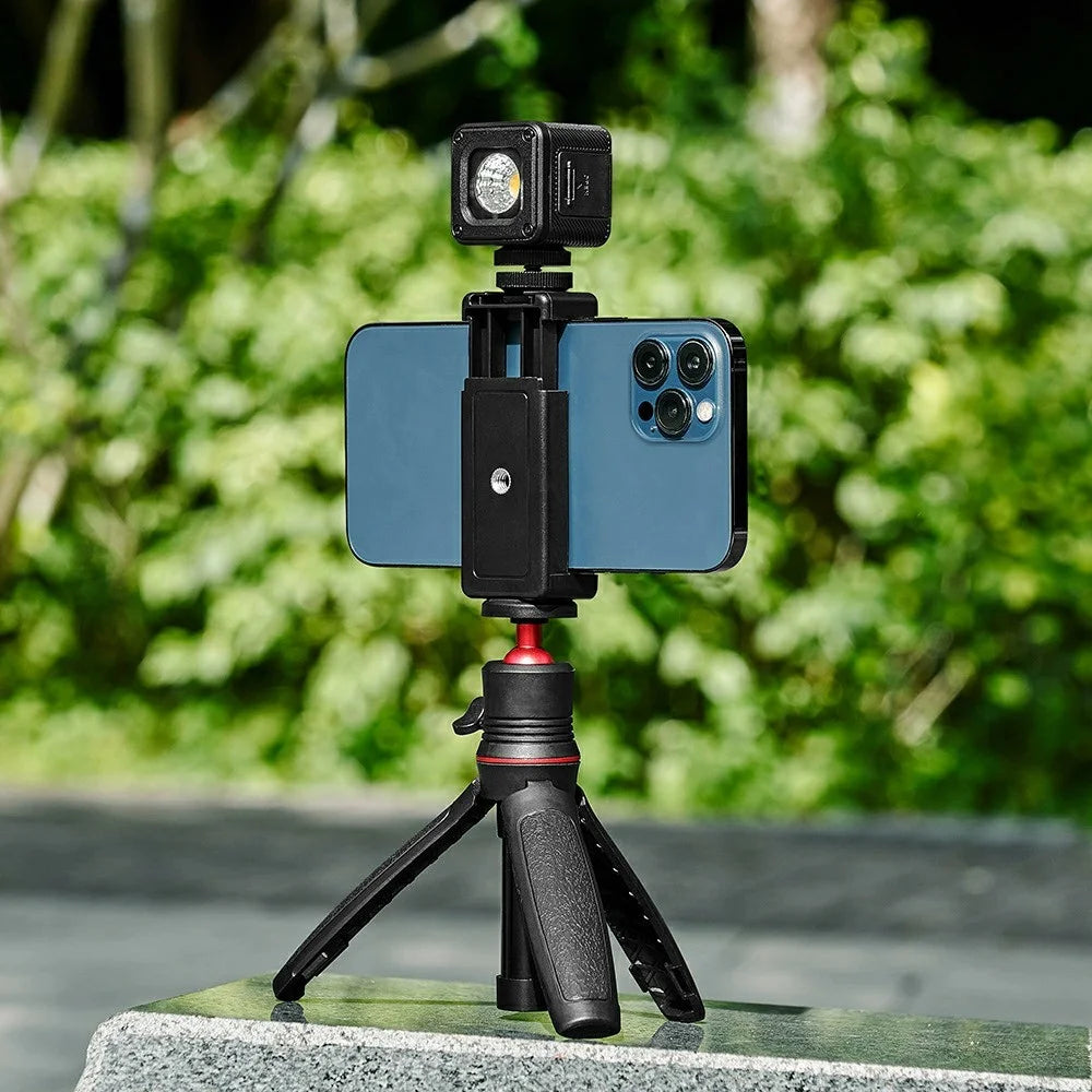 S-055 Mini Tripod Stand for GoPro / Insta360 / DJI / SJCAM Action Cameras Live Streaming Selfie Stick Smartphone Mount - 6